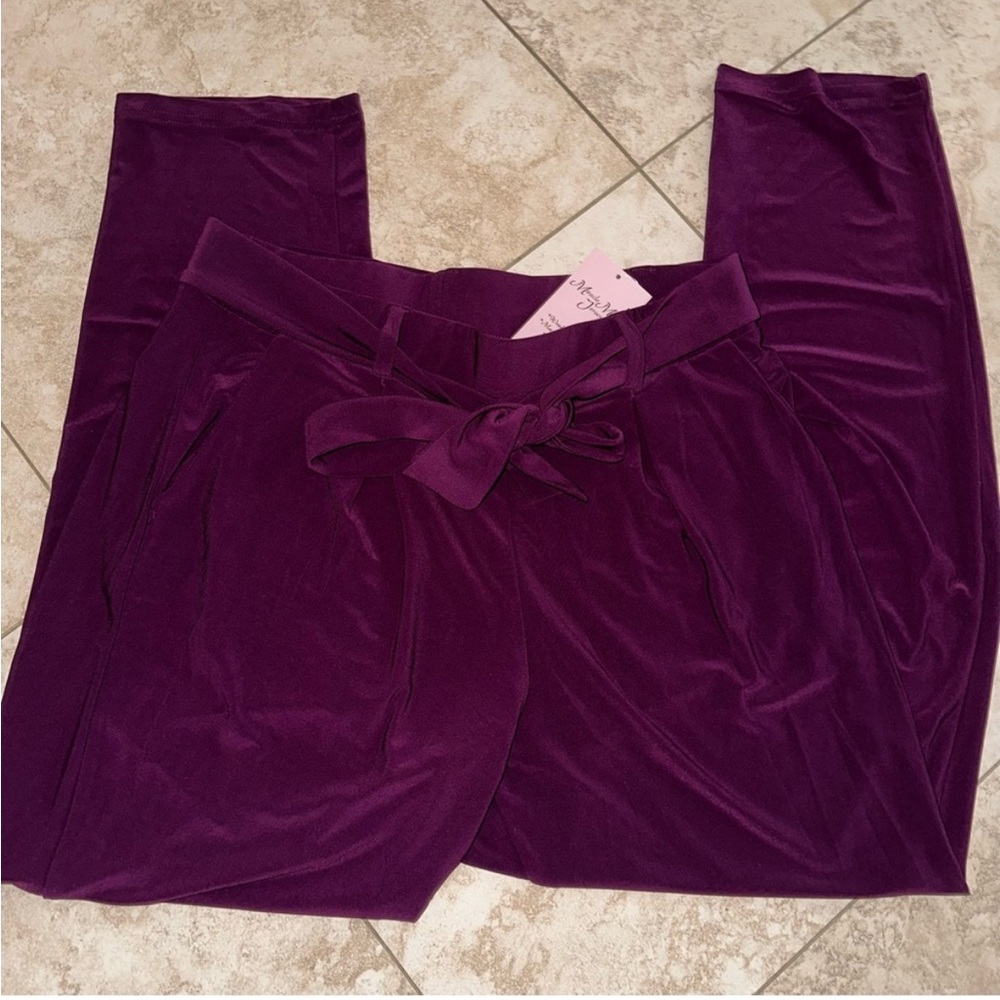 Self tie jersey pants